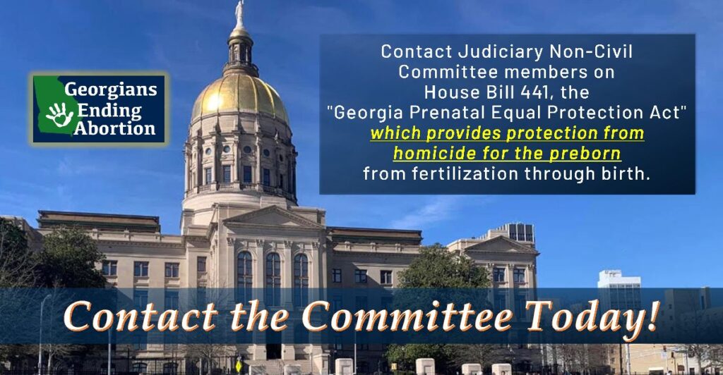 Georgia HB-441: A Monumental Step Toward Ending Legalized Abortion in Georgia